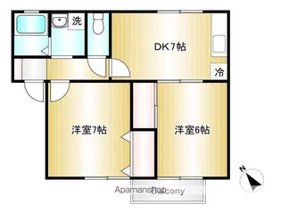 セジュール青山A棟【1階】の間取り