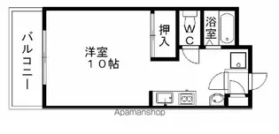 エターナルマツヤ【203号室】の間取り
