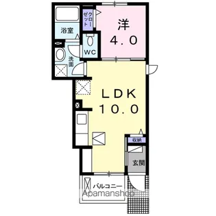 パーク アクシスA【1階】の間取り