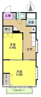 Kコーポ平窪【103号室】の間取り