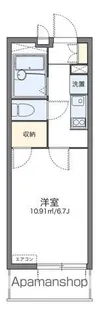 レオパレスKAZU【405号室】の間取り