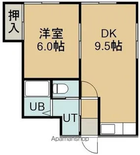 パステルコートミナト【207号室】の間取り