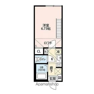 VENUS LAGOON三枚町【2階】の間取り