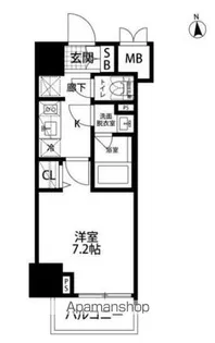 ハーモニーレジデンス浅草002【8階】の間取り