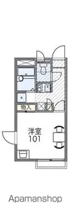 レオパレスアーバンアメニティー【103号室】の間取り