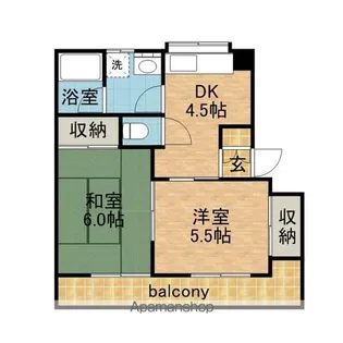 コーポラス幸武105【3階】の間取り