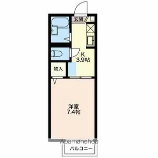 オアシスD棟【2階】の間取り