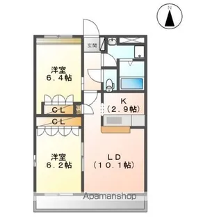 マーキュリーパレス【3階】の間取り