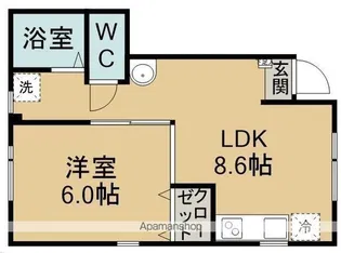 T’S HOUSE A【101号室】の間取り