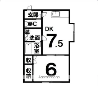 ヴェルデュール西町【101号室】の間取り
