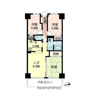 サンマンション戸田【9階】の間取り