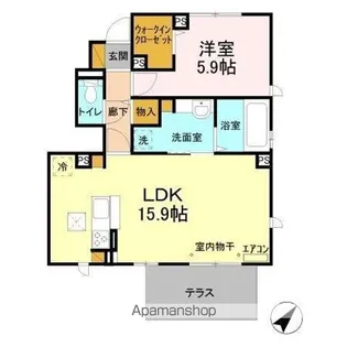 オルテンシア II【1階】の間取り