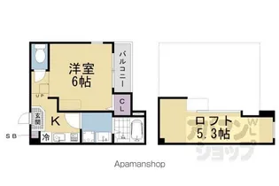 イロハ 淀下津町【1階】の間取り