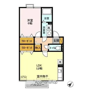 サンパティーク・さくら【2階】の間取り