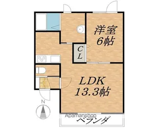 LEVANTEⅡ【2階】の間取り