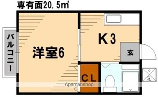 サンライズ東寺尾Ⅲ【1階】の間取り