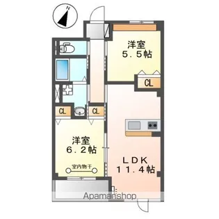 サンライズレジデンス【302号室】の間取り