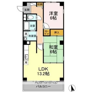フォブール西公園【2階】の間取り