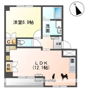 桜花館 五条【2階】の間取り