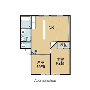 龍コーポ【3階】の間取り