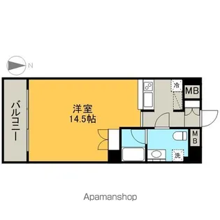 スクエア名駅南(メイエキミナミ)【511号室】の間取り