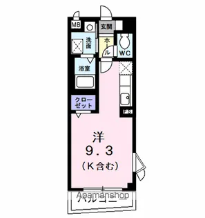 イワセ・ヴィラ【3階】の間取り