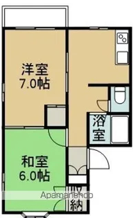 ハイマートケン【1階】の間取り