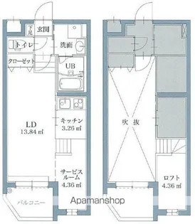 リアンレガーロ井尻ステーションWEST館【1階】の間取り