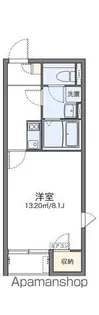 レオネクストNISHIDA【208号室】の間取り