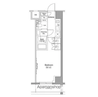 ザ・パークハビオ恵比寿プレイス【3階】の間取り