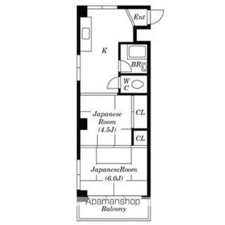 豪徳寺コーポラス【2階】の間取り