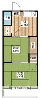 コーポいくし【2階】の間取り