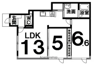 レトアデュエット910【F号室】の間取り