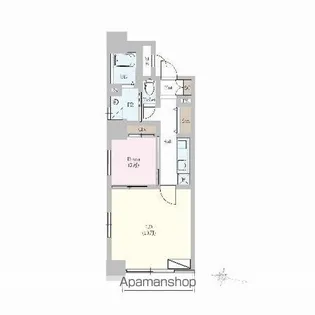 カスタリア一番町 WEST【2階】の間取り