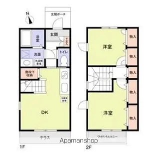 フォレストメゾン瀬田【1階】の間取り