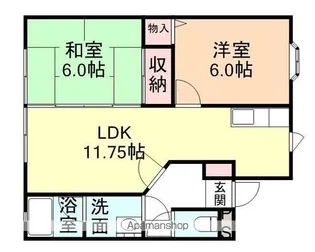 コーポ万葉【2階】の間取り