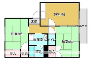 シャトヴェールA棟【203号室】の間取り
