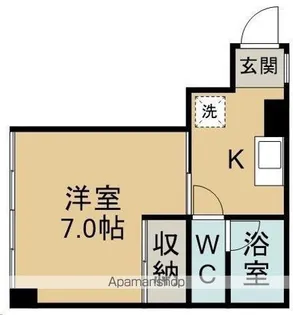 メゾンホワイト【103号室】の間取り