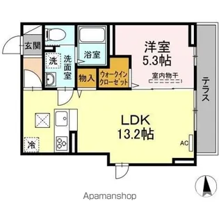 エクセリア西小岩【1階】の間取り
