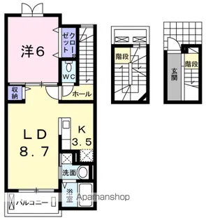 シェーネ【3階】の間取り