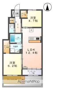 ボスコ ヴェルデ【1階】の間取り