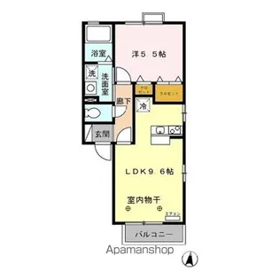 サンテラス AB【2階】の間取り
