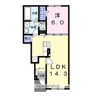 ヴィラ グリーン【1階】の間取り