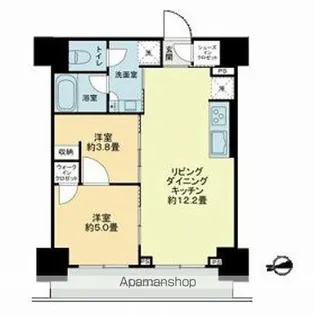 ザ・ライオンズフォーシア鶴見【9階】の間取り