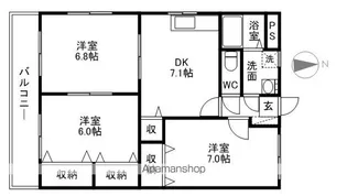ユーミー光Ⅱ【1階】の間取り