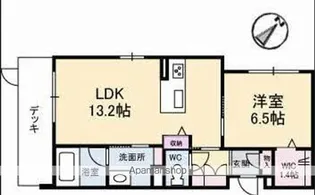 リアン古江【1階】の間取り