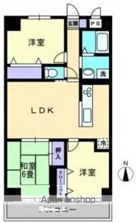 レイクウエスト【1102号室】の間取り