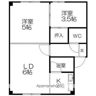 菊水インターハイツ【102号室】の間取り