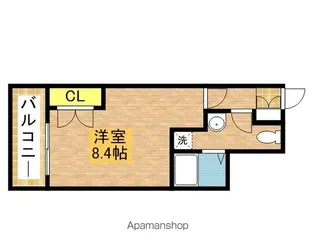 メモリアル博多【301号室】の間取り