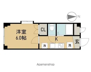 メゾンプラネット台原【1階】の間取り